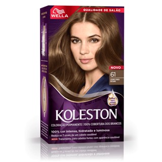 Kit Tintura Koleston Louro Cinza Escuro 61