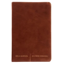 Bíblia Sagrada Slim | Capa Luxo | NVI | Marrom