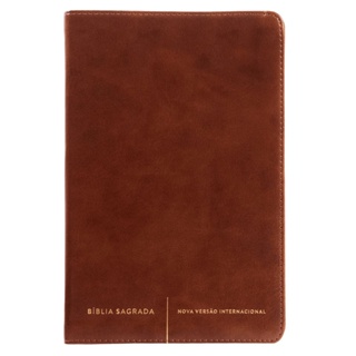 Bíblia Sagrada Slim | Capa Luxo | NVI | Marrom em Oferta na Shopee