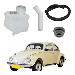 Reservatório Óleo Freio + Mangueira + Bujão + Tubo Conexão cilindro mestre Fusca Brasília
