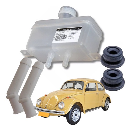 Reservario + Par De Tubo E Bujao Cilindro Mestre Fusca