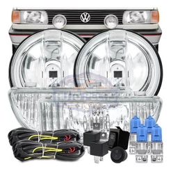 Kit Farol Milha Gol Parati Saveiro Voyage Quadrado Auxiliar Completo