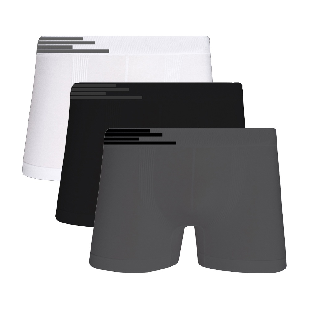 Kit 3 Cuecas Boxer Microfibra Up Underwear 436 Sortido - Men Clothes