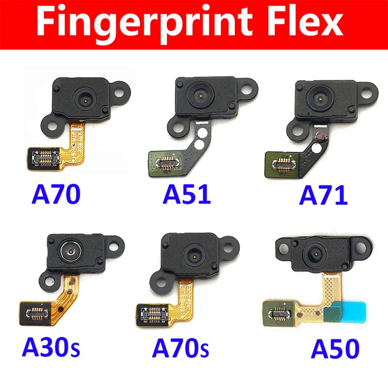 flex sensor biometria digital do Samsung A30S A307F A51 A515F A70 A705F A70S A707F A71 A715F A50 A505F A505FN em Oferta na Shopee