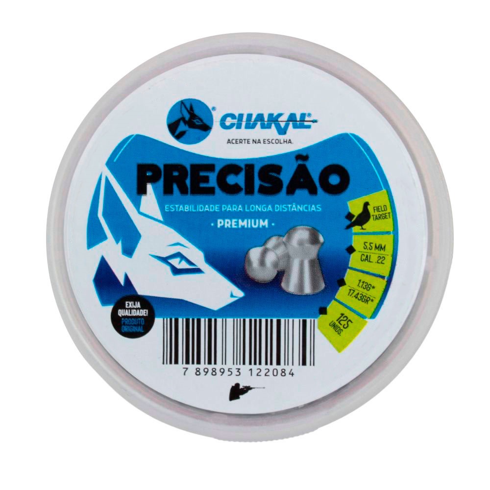 CHUMBINHOS CHAKAL PRECISAO 5,5MM 125UN em Oferta na Shopee