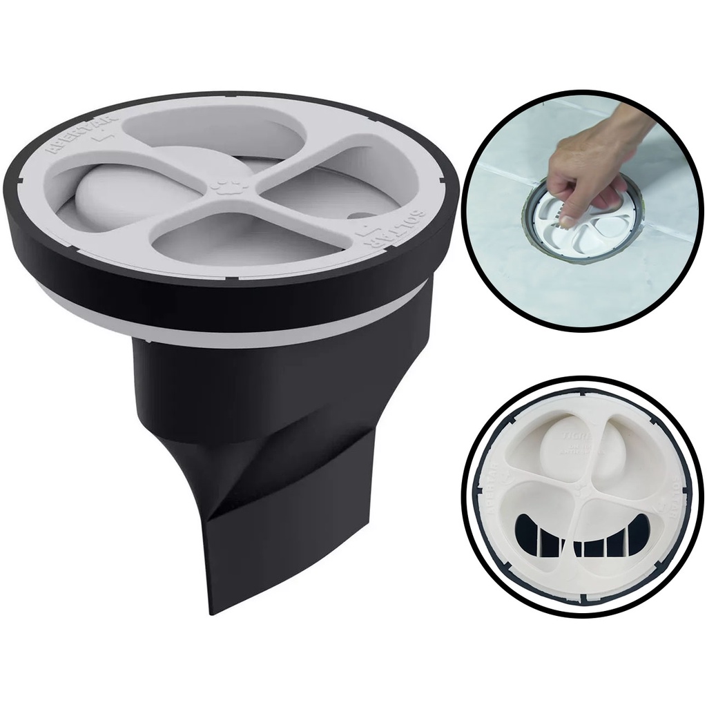 Ralo Anti-Espuma Plástico Elimina Mau Cheiro E Insetos 100mm Banheiro Ralos Em Geral - Home & Living