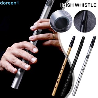 DOREEN Whistle Flauta Metal De Alta Qualidade C/D Chave Apito Irlandês Instrumento Musical Tone Tin Penny