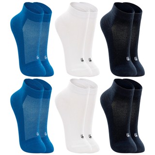 Kit com 6 Pares de Meias Kids Cano Curto Infantil Algodão Lupo