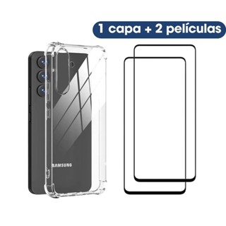 Kit 01 Capas + 02 Películas 3D Para Samsung Galaxy A54 5G