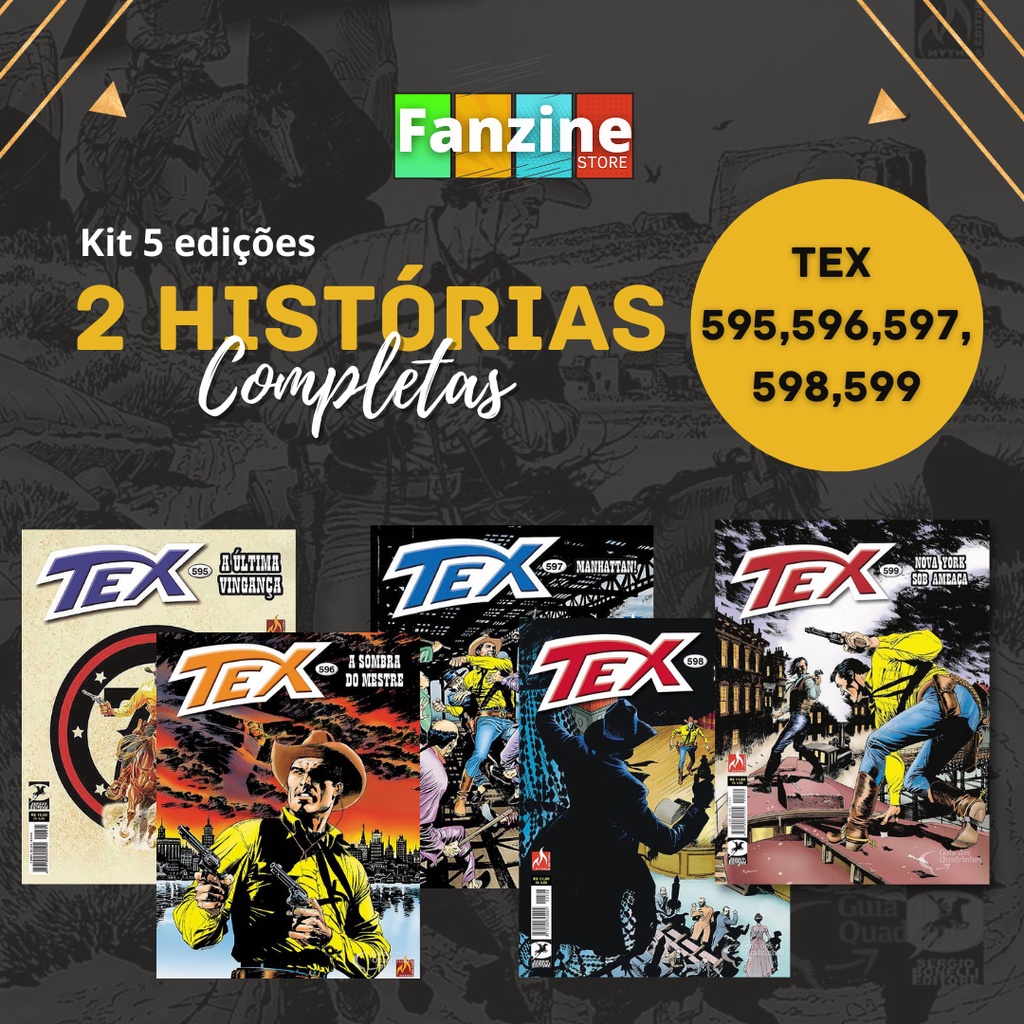 Combo Tex - 595 a 599 - 5 Edições com 2 Histórias Completas