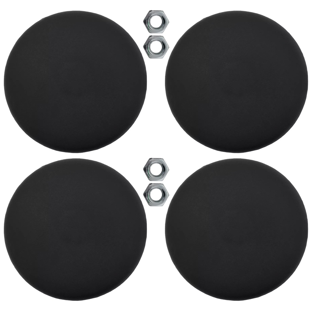 Kit Tapa Furo Manivela Porta Máquina Vidro Preto Universal