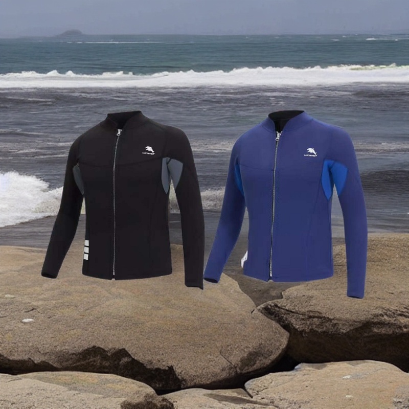 2MM Proteção Contra Frio Manga Longa Masculino Terno De Mergulho Plus Size Engrossado Neoprene Wetsuit