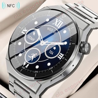 Smartwatchs Relógio Homem 4 Pro 1.36 Polegadas Tela HD Frequência Cardíaca NFC Bluetooth Chamada SmartWatches À Prova D