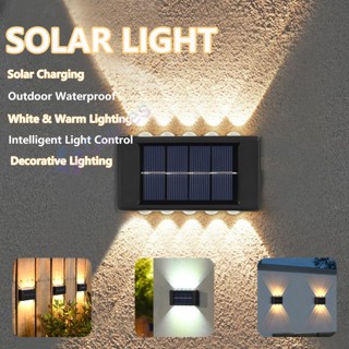 Kit Arandela Com Placa Solar - Luminária Solar Lâmpada De Parede Com Led - Decoração