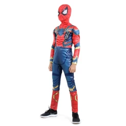 Fantasia Marvel Homem Aranha De Ferro Com Máscara Peitoral