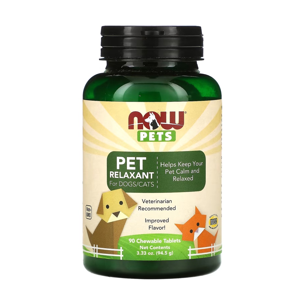 Pet Relaxante Gato/Dogs 94g Now Foods 90 Tab Importado - Health