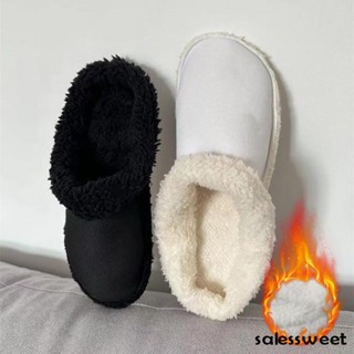 1 Par De Sapatos De Furo De Veludo Forro Para O Inverno Cobertura Quentes Macios Espessados Macia Destacável De Manga De Algodão Interno De Pelúcia