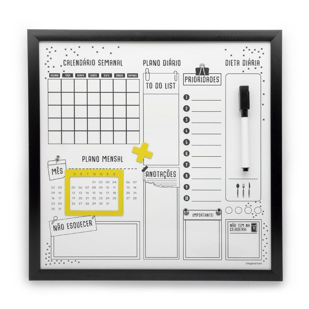 Painel organizador semanal nao esquecer - Imaginarium
