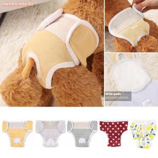 Calça Fisiológica Feminina Cachorro Calção Reutilizável Lavável Fralda Pet