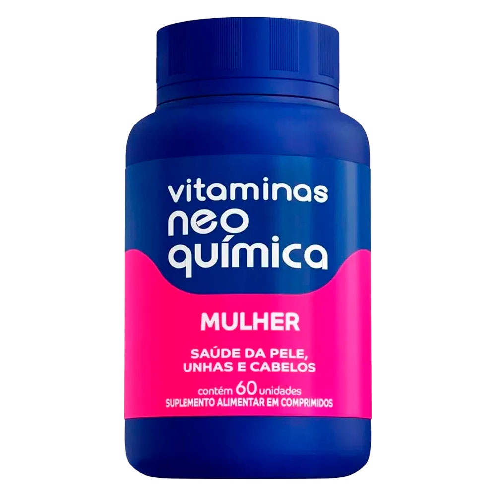 120cáps Vitaminas Neo Química Mulher Pele Cabelos E Unha