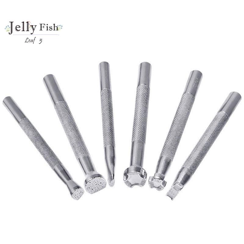 Kit De 6 Peças De Estampagem De Couro Sela De Gravação Ferramentas De Bricolagem Artesanal em Oferta na Shopee