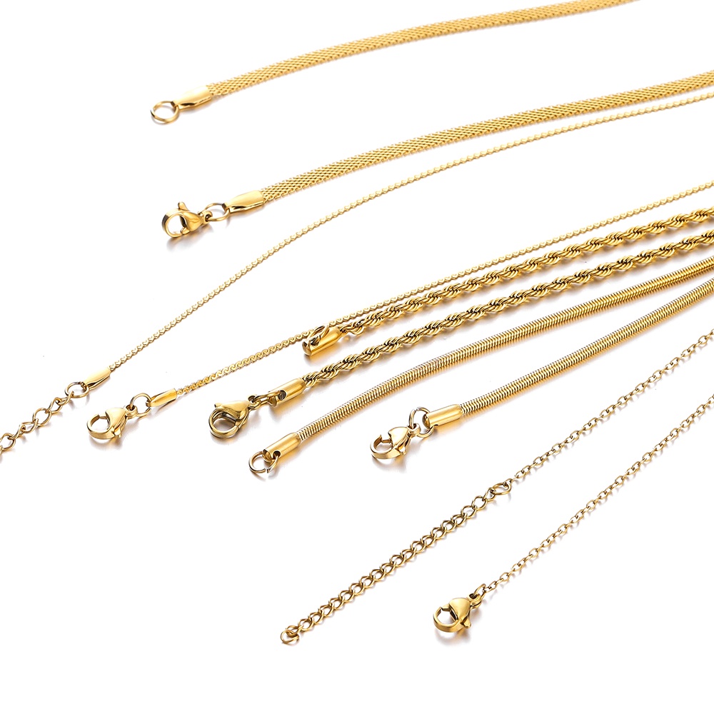 Colar St.kunkka folheado a ouro 18K Ouro de Preservação de Cor Colar a Vácuo de Aço Inoxidável folheado a ouro