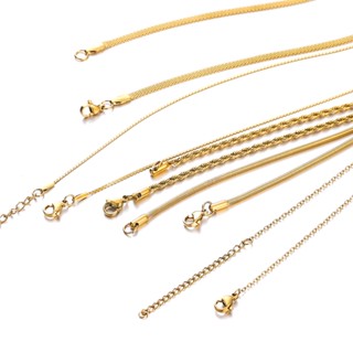 Colar St.kunkka folheado a ouro 18K Ouro de Preservação de Cor Colar a Vácuo de Aço Inoxidável folheado a ouro