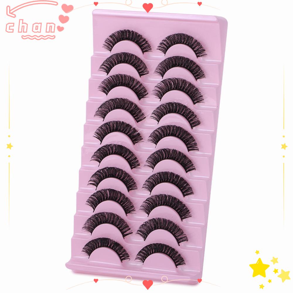 CHANBR Pestanas Falsas Russas De Mink Hair DD Curl em Oferta na Shopee