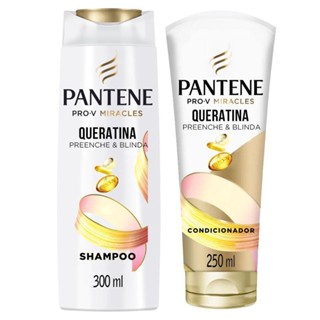 Kit Shampoo Pantene Queratina 300ml + Condicionador Queratina 250ml
 em Oferta na Shopee