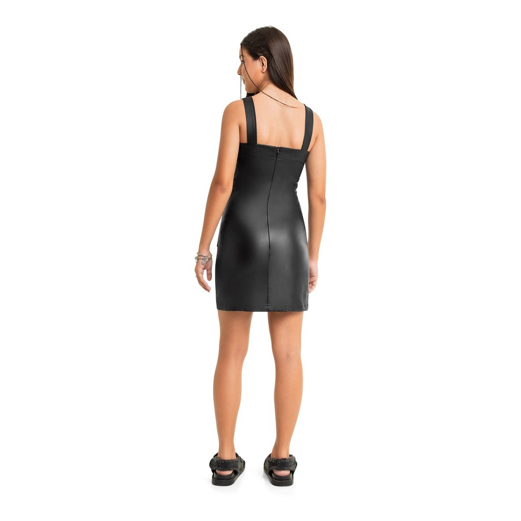 Detalhes do Vestido Juvenil em Tecido Bengaline Gloss
