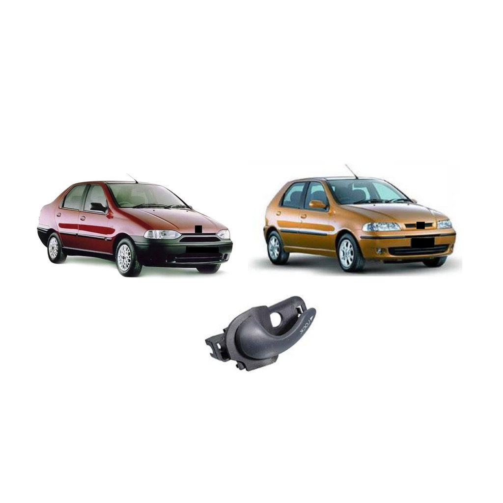 Macaneta Interna Traseira Siena Palio Weekend 1996 1997 1998 1999 2000 2001 2002 2003 Lado Direito em Oferta na Shopee