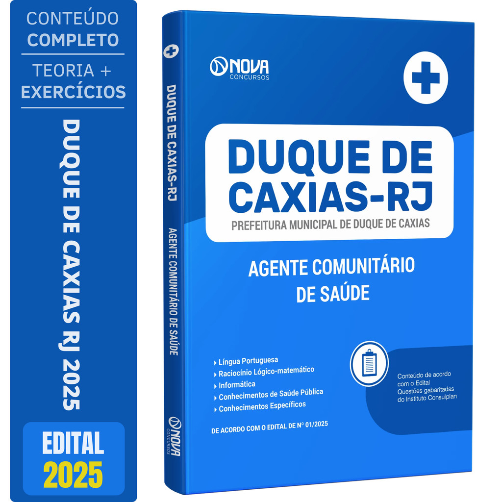 Apostila Prefeitura de Duque de Caxias RJ 2025 - Agente Comunitário de Saúde
