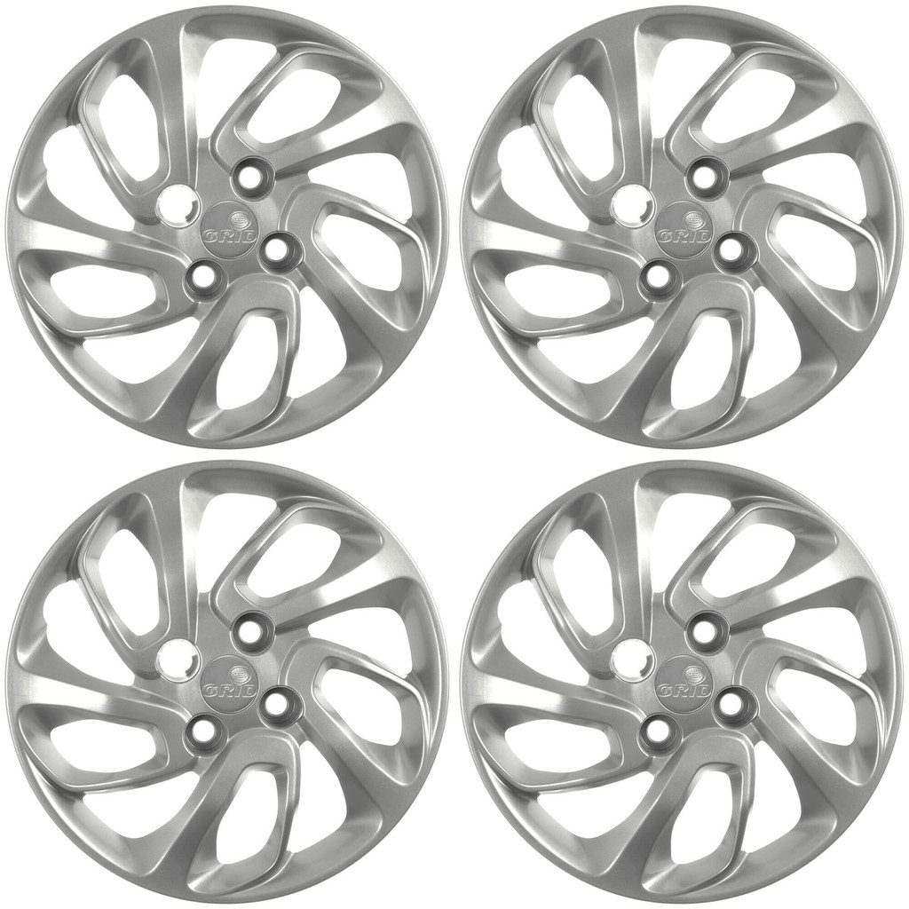 Calota Aro 14" cor Prata Mod Uno Attractive 2015/16 (Jogo c/ 4 Calotas) Grid - 228CB-PTA-E