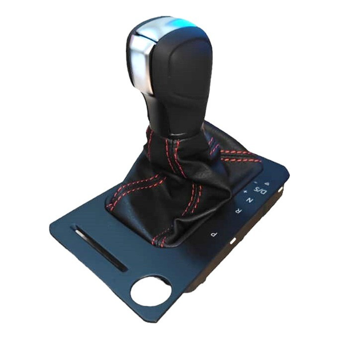 Manopla Câmbio Automático Polo Nivus Virtus Tcros 6EA713203C Costura Vermelha