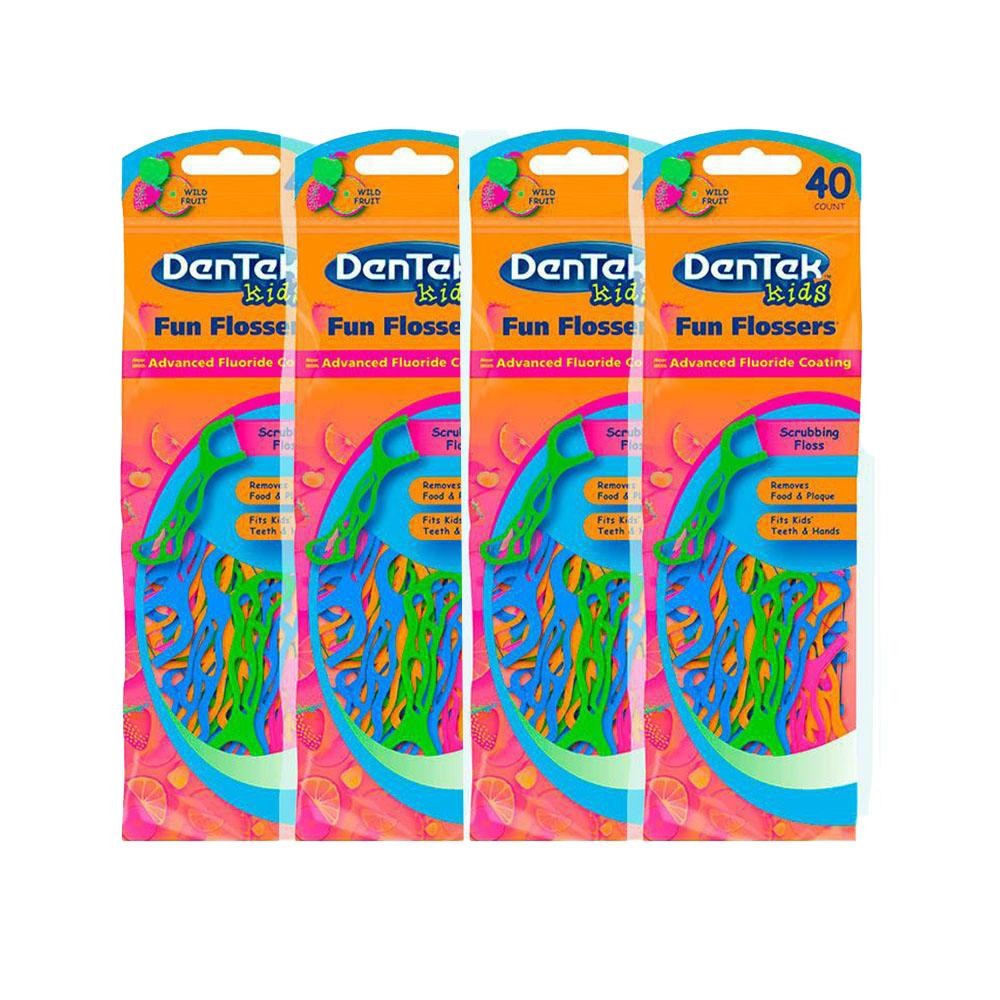 Kit Fio Dental Kids DenTek Fun Flossers 160 unidades	 em Oferta na Shopee