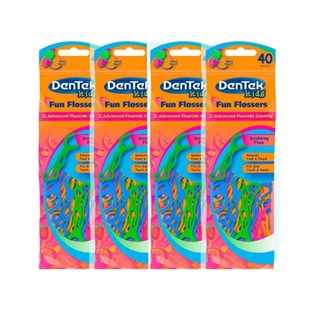 Kit Fio Dental Kids DenTek Fun Flossers 160 unidades	 em Oferta na Shopee