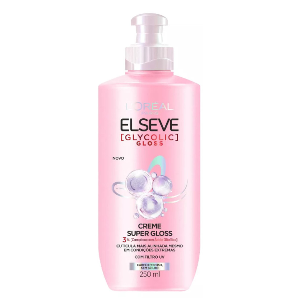 Creme para Pentear L'Oréal Paris Elseve Glycolic Gloss 250ML