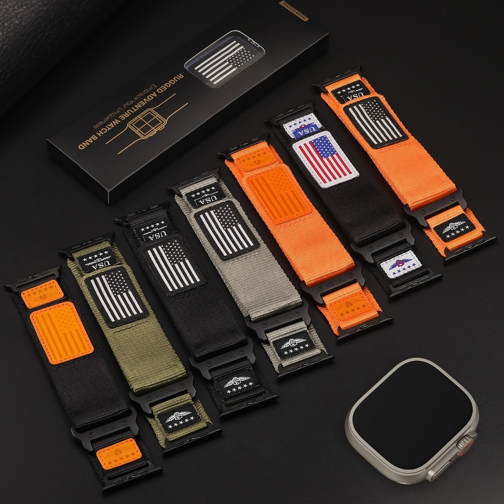 Pulseira para Apple Watch Ultra 3 2 49mm 46mm 44mm 45mm 42mm nylon iWatch Series