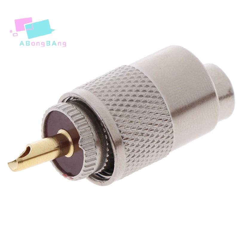 Abongbanghn 1 Pcs UHF PL259 Plugue Macho Adaptador De Conector De Solda Reta Para RG8U RG58-3