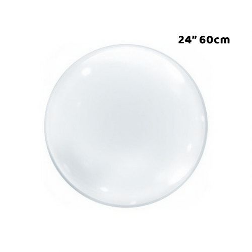 Balão Bubble Transparente - 24" 60cm - 10 Unidades - Bobo Balloon
