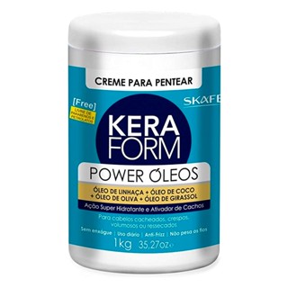 Creme Para Pentear Tratamento Skafe Keraform Power Óleos 1kg
