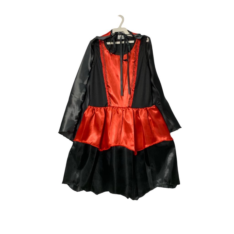 Fantasia Vestido Vampira Infantil Halloween Dia das Bruxas