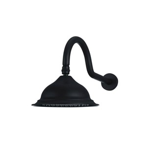 Ducha Chuveiro Redondo Retro Inox 20cm Coari Pingoo - Preto