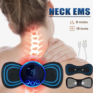 Pendant Neck Massager EMS Pulso 15 Níveis Massagem Para Alívio Da Dor De Ombro De Braço
