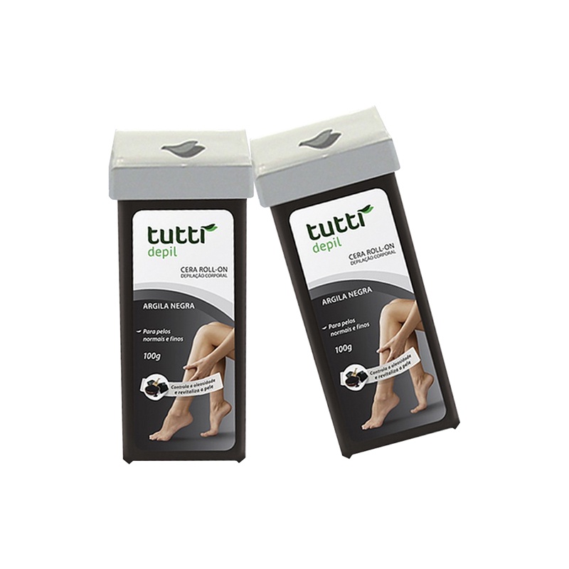 Cera Roll On Argila Negra 100g Tutti Depil