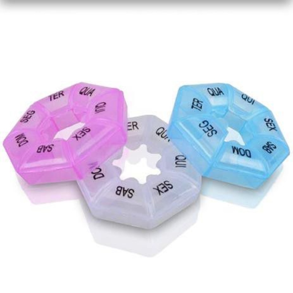 1/3/5 PCS Porta Comprimidos Remedios Organizador Caixa Diario Semanal em Oferta na Shopee