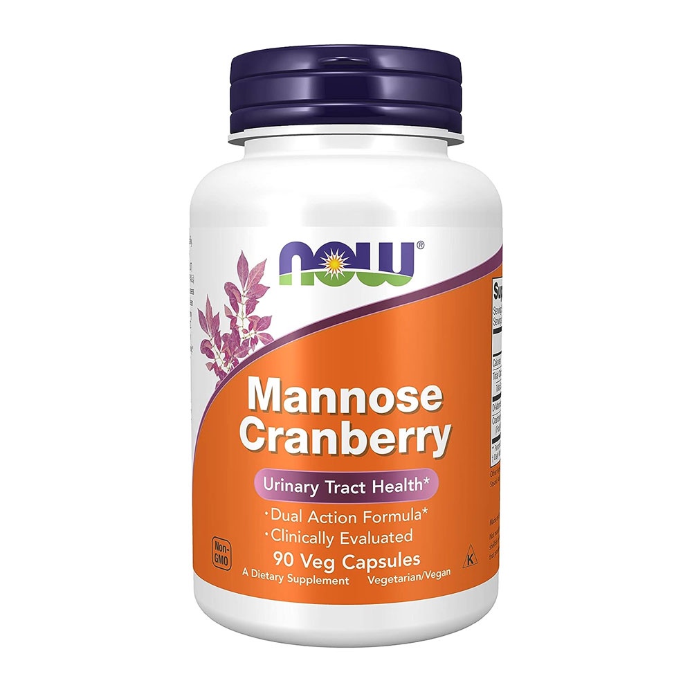 Manose e cranberry Now Foods Mannose Cranberry 90Veg Caps em Oferta na Shopee
