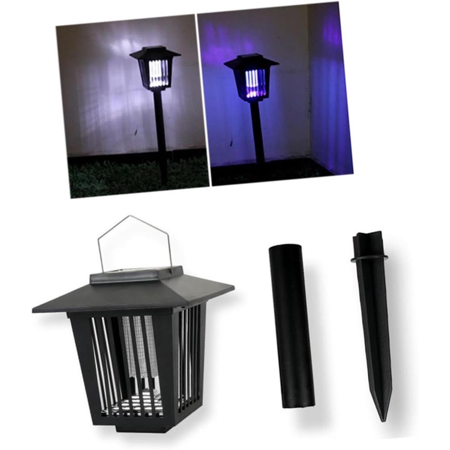 Kit 2un Espanta E Mata Mosquito C/ Luz De Led Ilumina E Mata