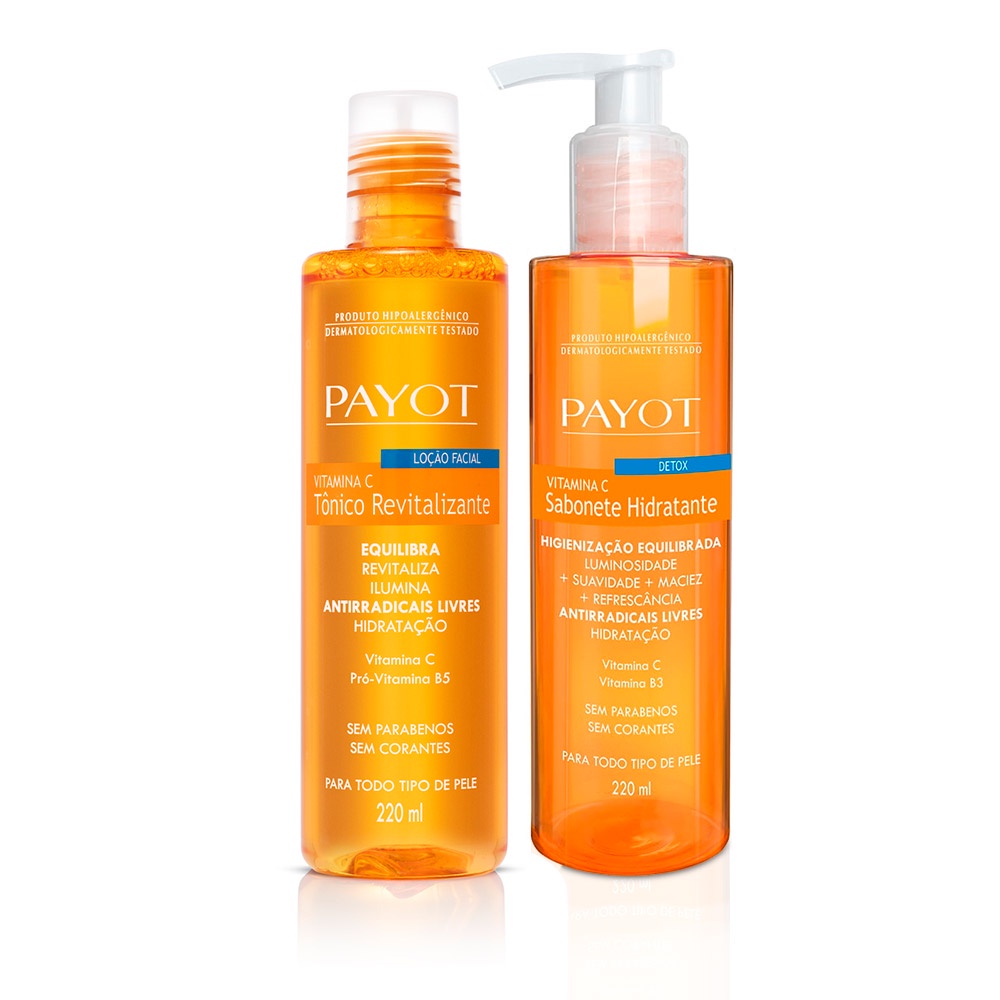 Kit Limpeza e Tonificação Vitamina C Payot