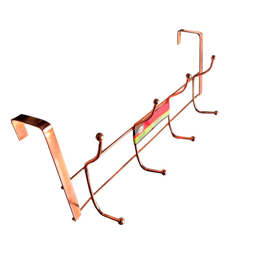 Gancho De Porta para Roupas tipo Cabide 8 Ganchos Ferro 32cm Prata Ou Bronze Sortidos em Oferta na Shopee